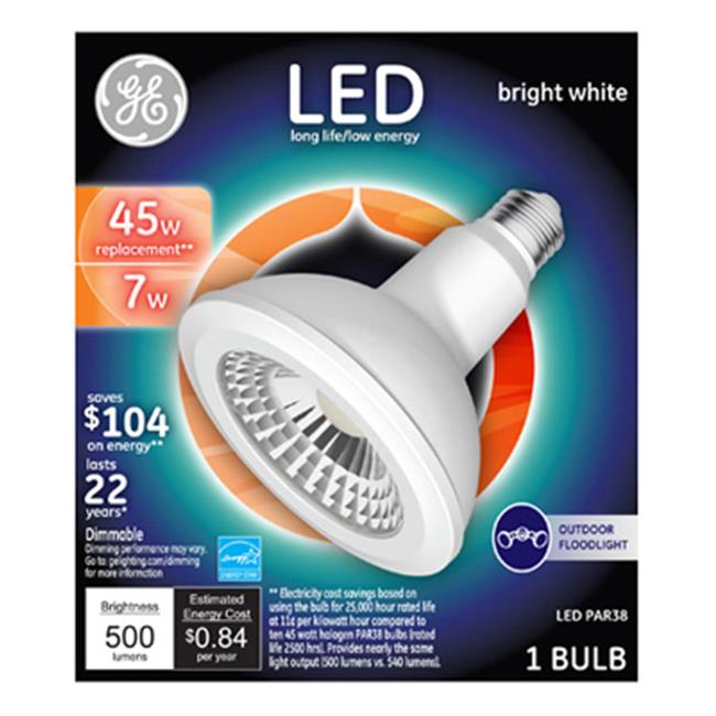 GE 210237 - 7 watt LED Par38 Bulb, White