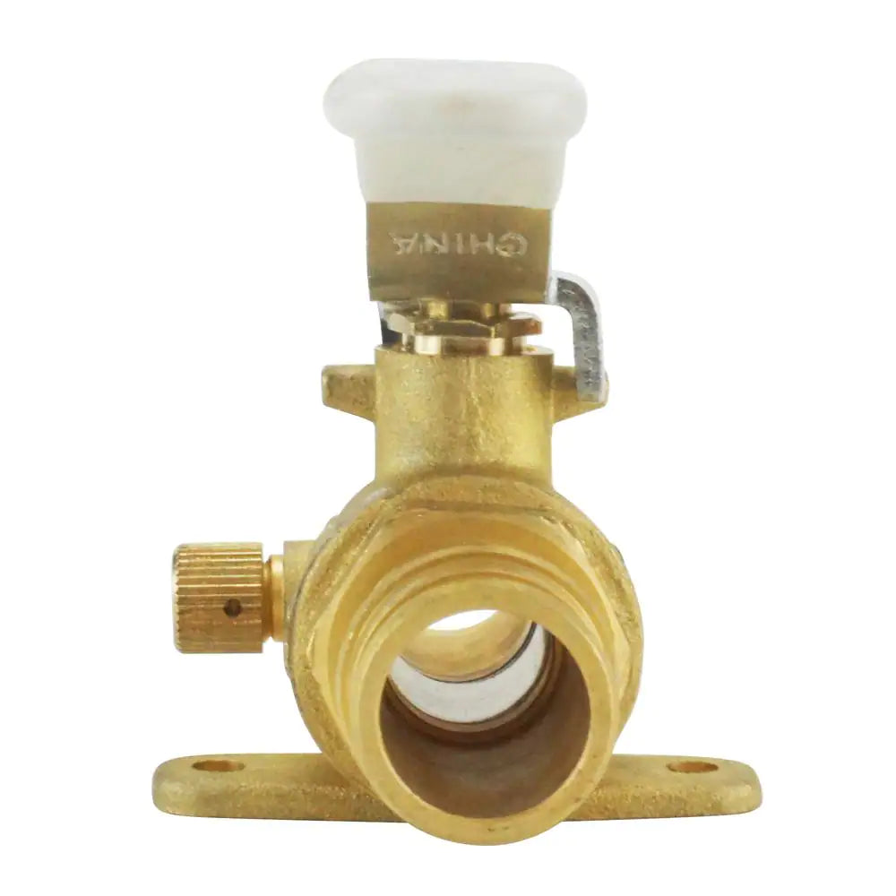 Apollo 3/4 in. Brass PEX-A Barb Ball Valve with Drain and Mounting Pad