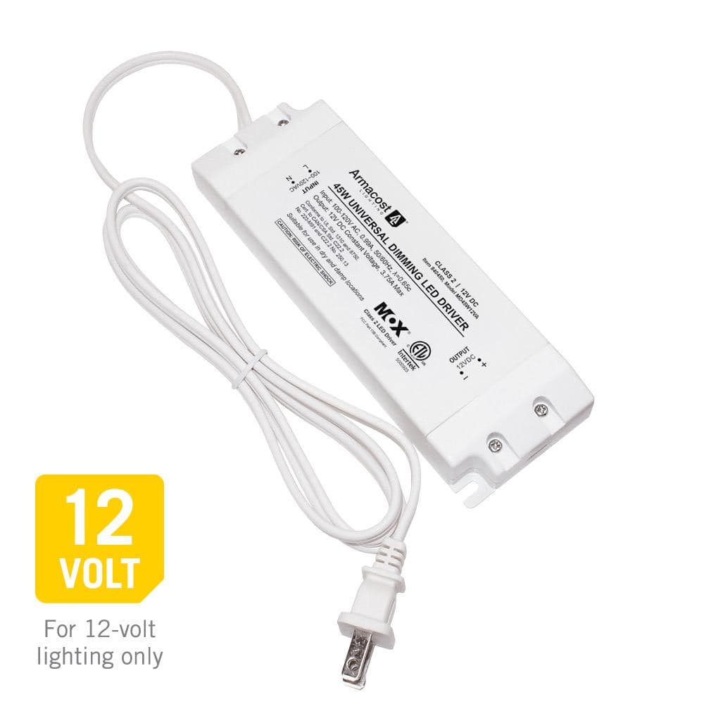 Armacost Lighting White 45-Watt LED Power Supply Dimmable Driver Transformer