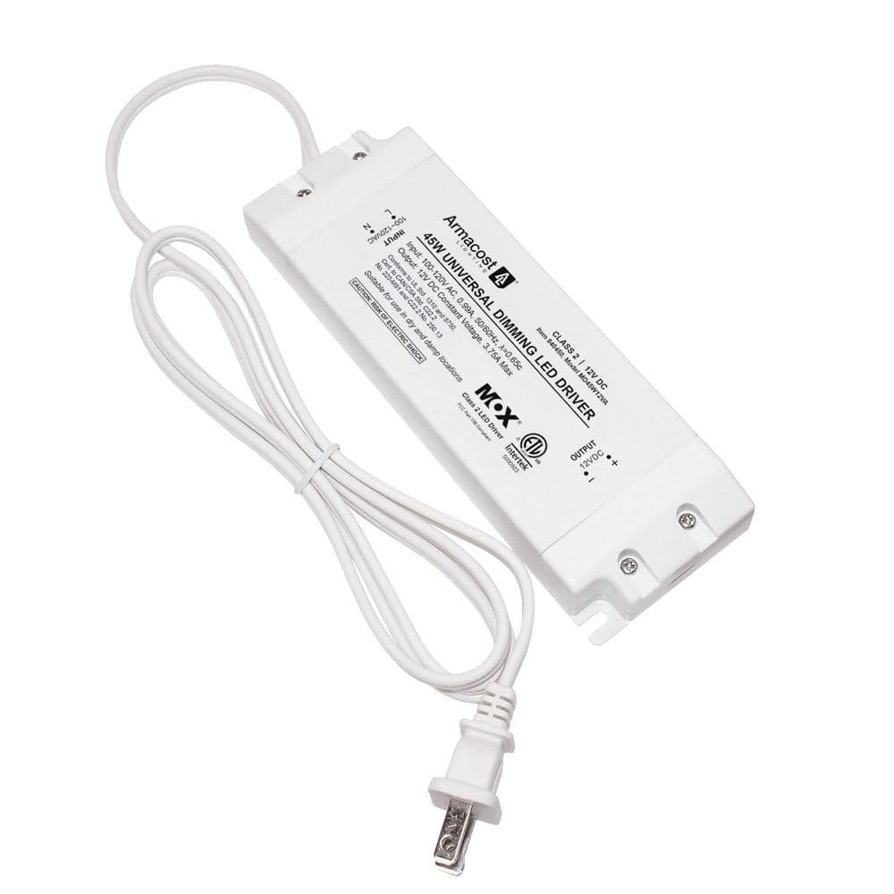 Armacost Lighting White 45-Watt LED Power Supply Dimmable Driver Transformer