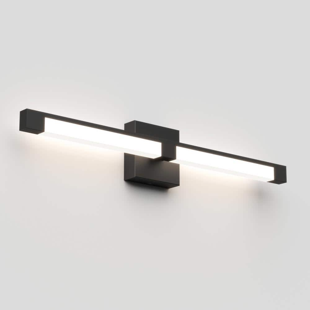 Artika Tivoli 27 in. 1-Light Black LED Modern Bath Vanity Light Bar for Bathroom