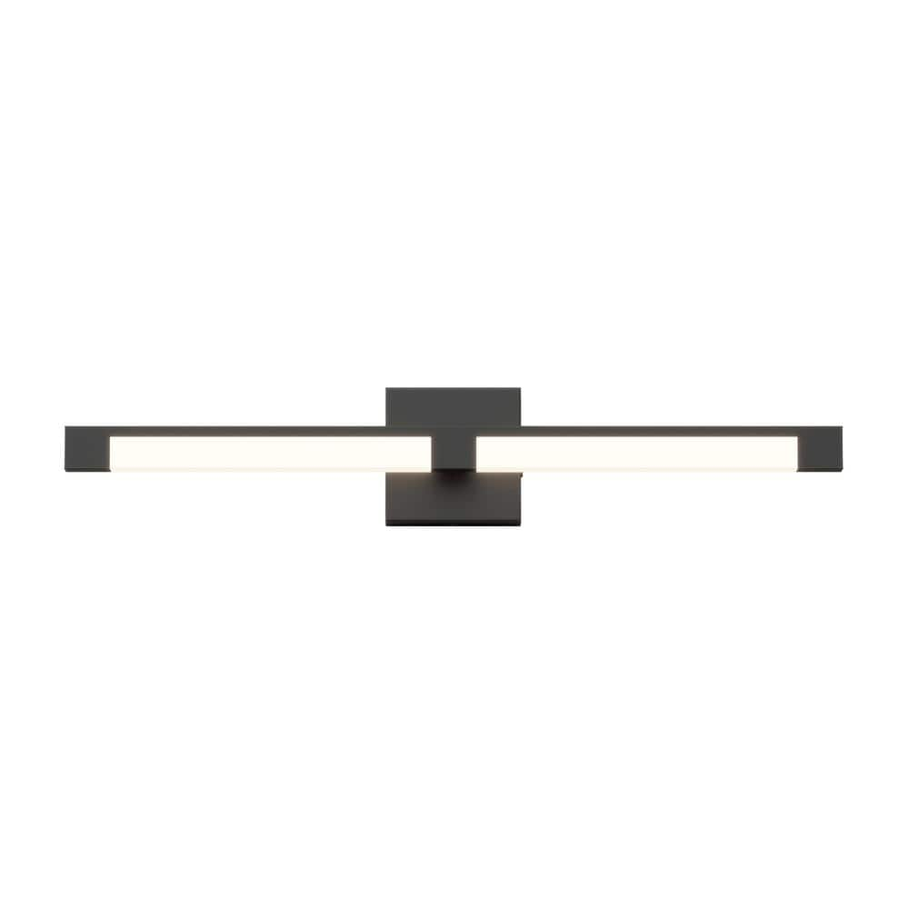 Artika Tivoli 27 in. 1-Light Black LED Modern Bath Vanity Light Bar for Bathroom