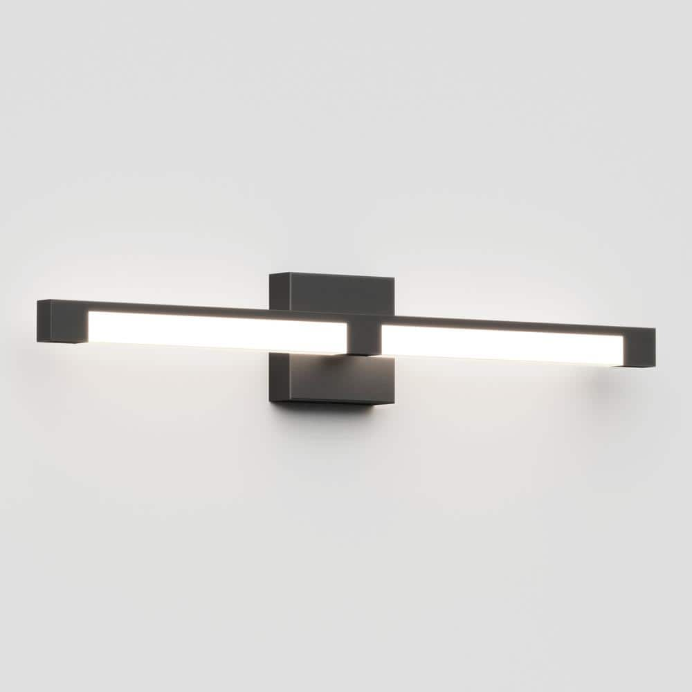 Artika Tivoli 27 in. 1-Light Black LED Modern Bath Vanity Light Bar for Bathroom