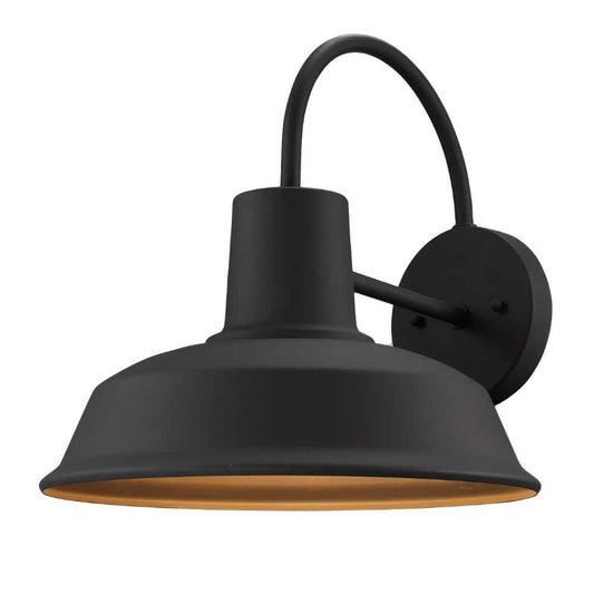 Bel Air Lighting Tacoma 1-Light Black Barn Outdoor Wall Light Sconce