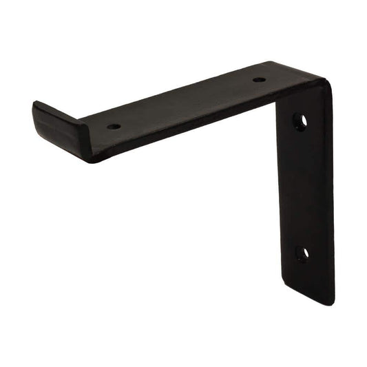 Crates & Pallet 6 in. Black Steel Shelf Bracket for Wood Shelving