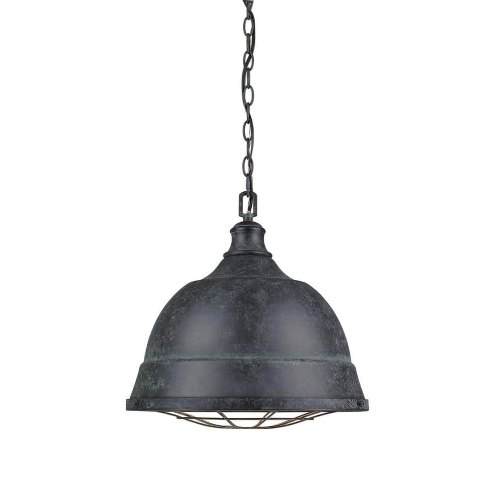 Golden Lighting Bartlett 2-Light Black Patina Pendant