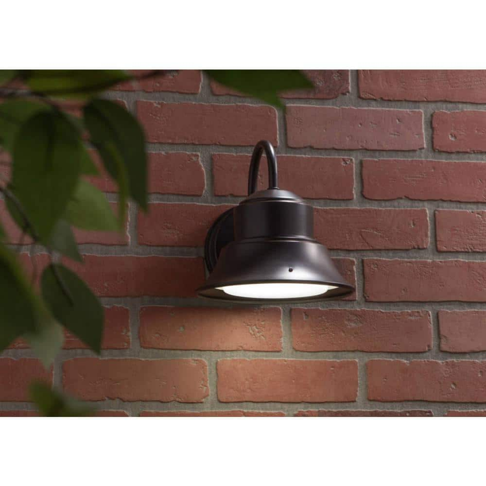 Feit Electric 50-Watt Bronze Outdoor Security Wall Mount Post Dusk to Dawn Photocell Sensor Integrated LED Area Light