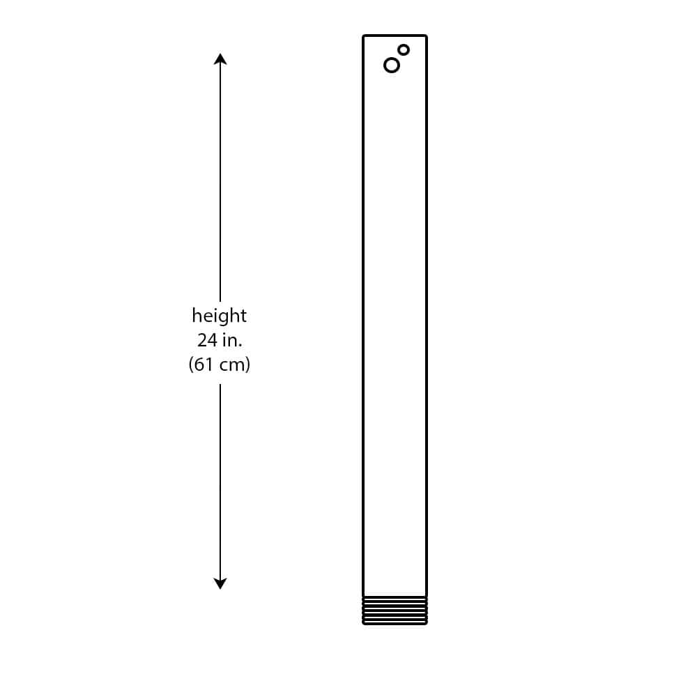 Bel Air Lighting 24 in. Brushed Nickel Ceiling Fan Extension Downrod