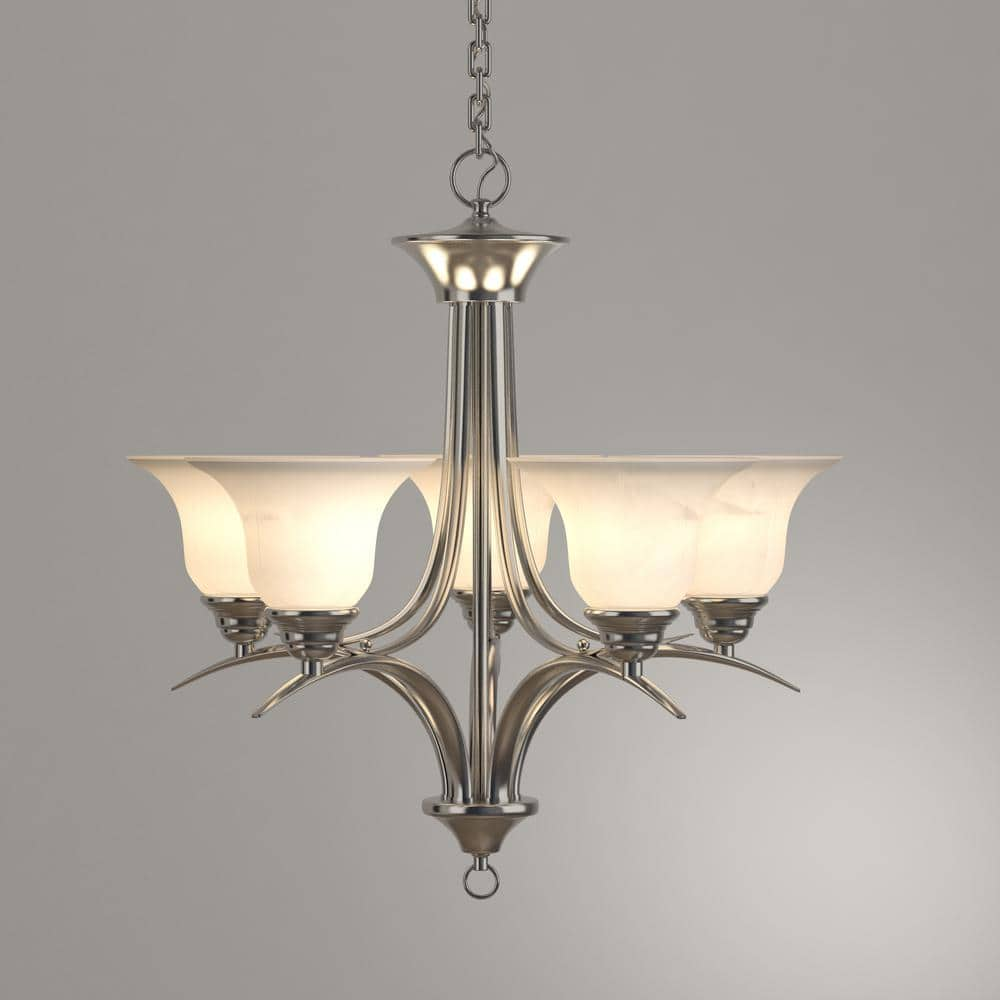 Volume Lighting Trinidad 5-Light Brushed Nickel Chandelier