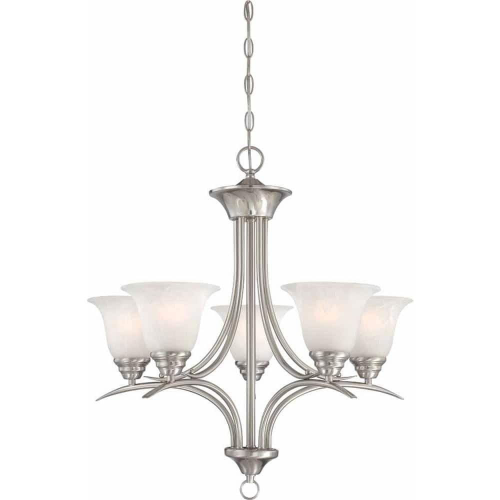 Volume Lighting Trinidad 5-Light Brushed Nickel Chandelier