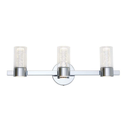 Artika Essence 27 in. 3-Light Chrome LED Modern Bath Vanity Light Bar for Bathroom