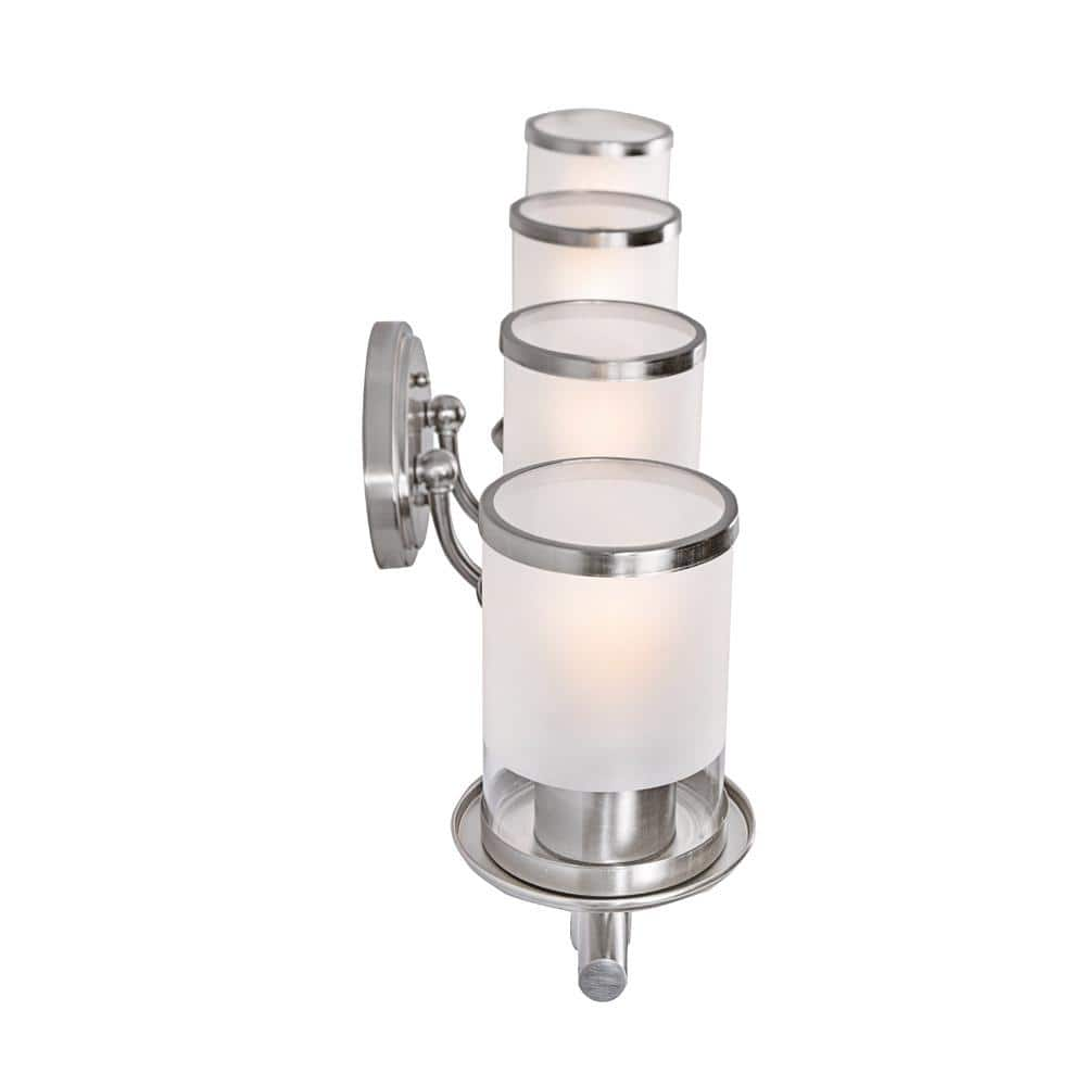 Hampton Bay Truitt 32.13 in. 4-Light Chrome Modern Bath Vanity Light