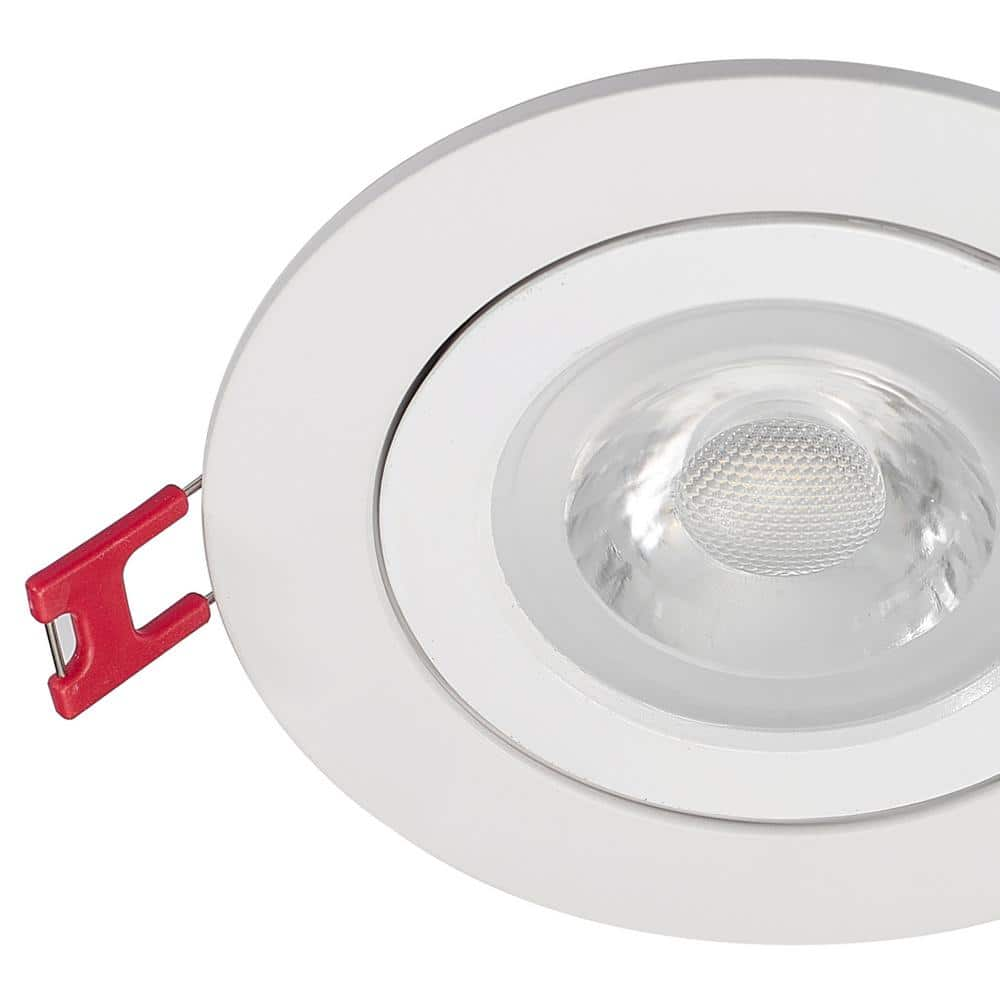 Commercial Electric Ultra-Spot 4 in. Selectable New Construction and Remodel Color Canless Recessed Integrated LED Kit