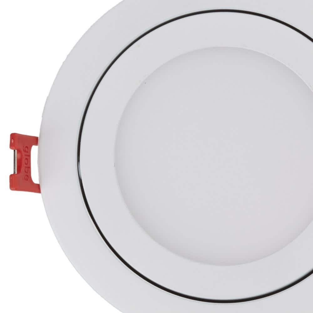 Commercial Electric Slim Directional 4 in. Color Selectable New Construction and Remodel Canless Recessed Integrated LED Kit