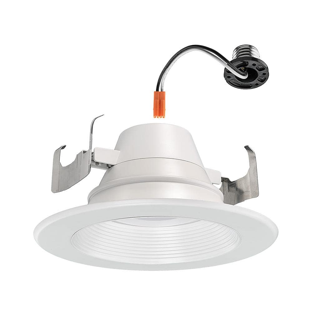 Commercial Electric 6 in. Selectable Integrated LED Recessed Trim Downlight 30 Configurations in One Fixture High Ceiling Output Dimmable