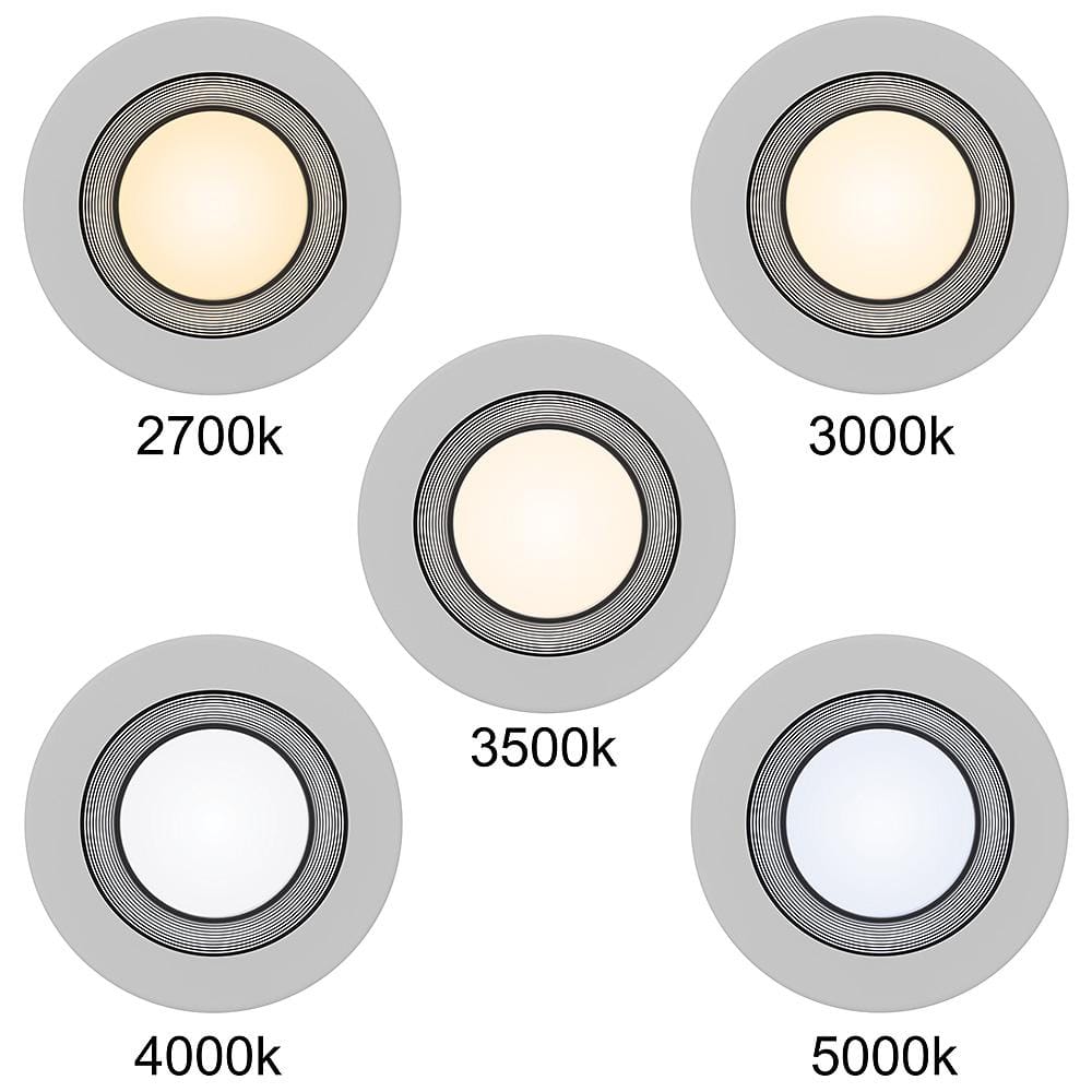 Commercial Electric 6 in. Selectable Integrated LED Recessed Trim Downlight 30 Configurations in One Fixture High Ceiling Output Dimmable