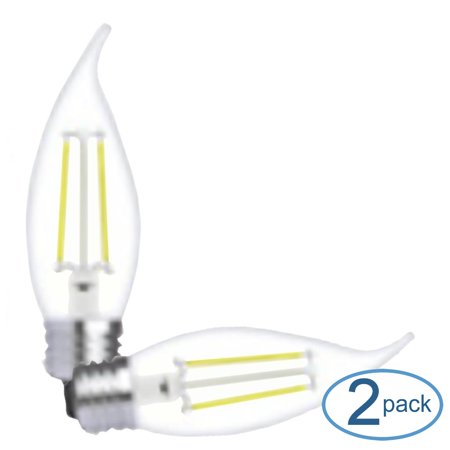 GE 37407 - LED4DFCAC-GW2P Candle Tip LED Light Bulb