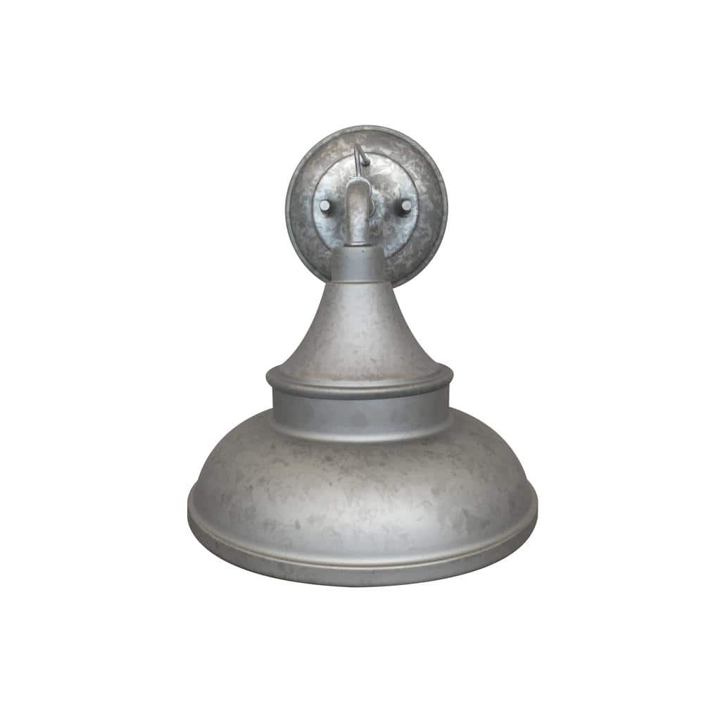 Hampton Bay Galvanized Outdoor Barn Light Wall Mount Sconce