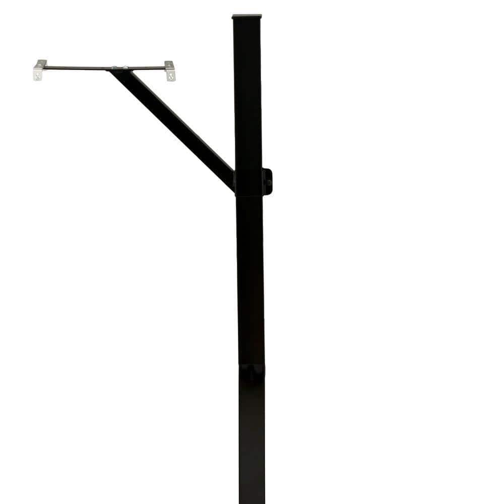 Gibraltar Mailboxes Steel Drive-in, Top Mount, Mailbox Post Kit, Black