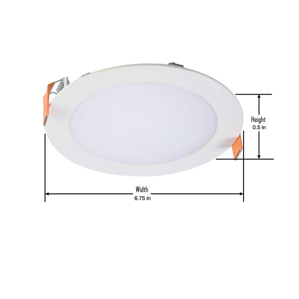 HALO HLBSL 6 in. Color Selectable (4000K-6000K) New Construction or Remodel Canless Recessed Integrated LED Kit