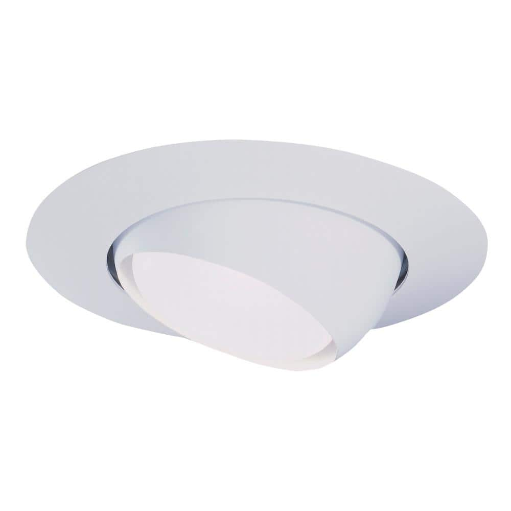 Halo 6 in. White Recessed Ceiling Light Trim with Adjustable Eyeball