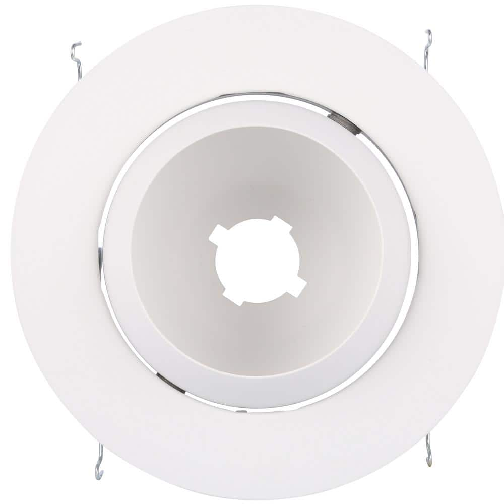 Halo 6 in. White Recessed Ceiling Light Trim with Adjustable Eyeball