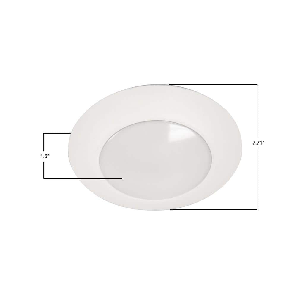 Halo HLC 6 in. 3000K Integrated LED Recessed Light Trim (6-Pack)