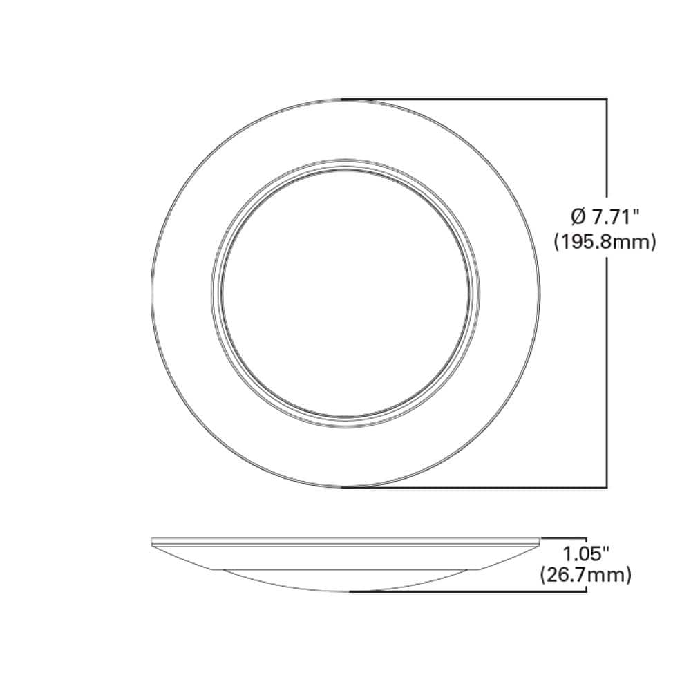 Halo HLC 6 in. 3000K Integrated LED Recessed Light Trim (6-Pack)