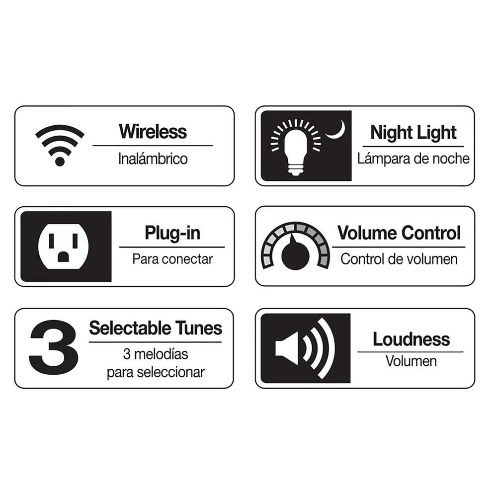 Hampton Bay Wireless Plug-In Door Bell Night Light Kit