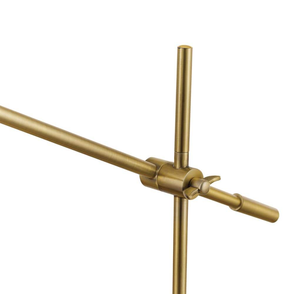 Globe Electric Pratt 20 in. Matte Brass Desk Lamp