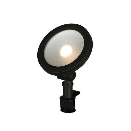 Hampton Bay 9.8-Watt Black Adjustable Light Color Outdoor Integrated LED Landscape Flood Light