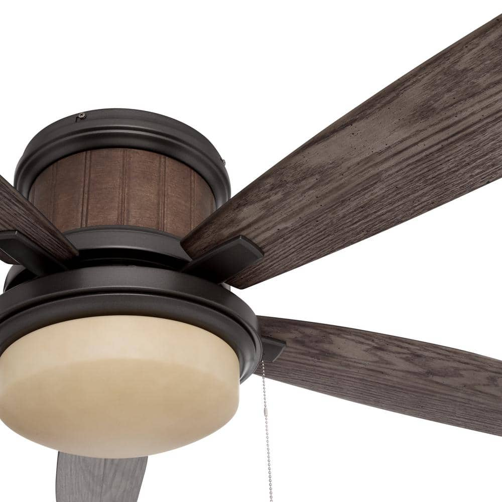 Hampton Bay Roanoke 56 in. LED Indoor/Outdoor in Natural Iron Ceiling Fan