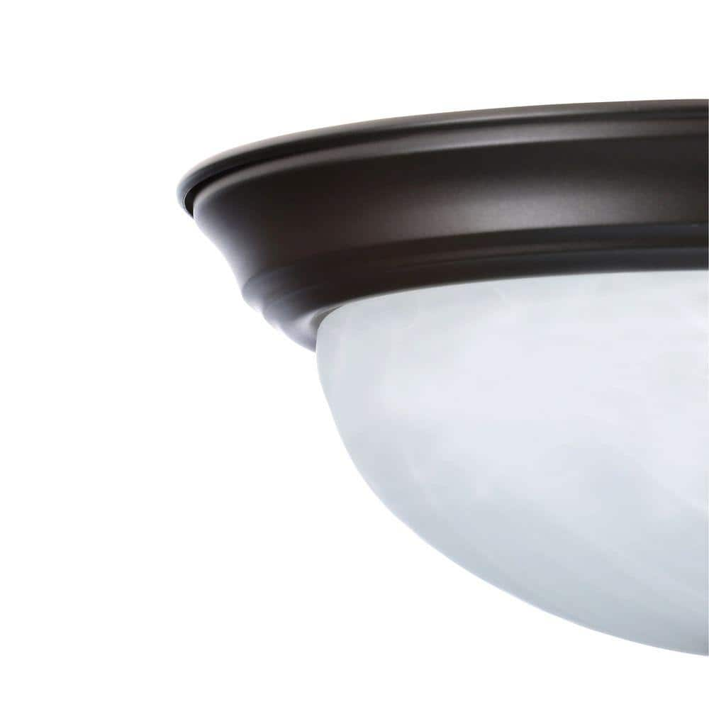 Designers Fountain Decorative Flushmount 11" Small 2-Light Oil Rubbed Bronze Ceiling Flush Mount