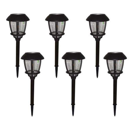 Hampton Bay Solar Oil Rubbed Bronze Outdoor Filament LED Bulb 6-Lumens Landscape Path Light with Glass Lens (6-Pack)