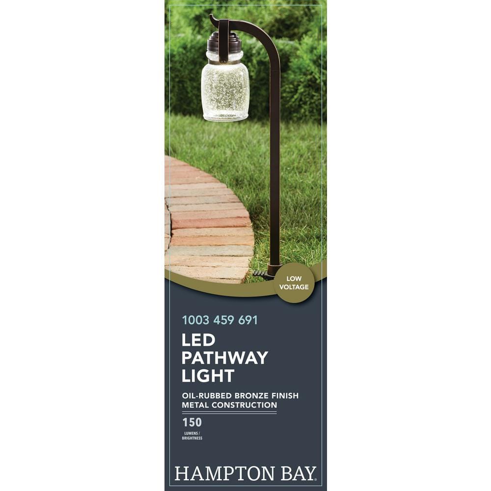 Hampton Bay 4.5-Watt Oil Rubbed Bronze Outdoor Integrated LED Landscape Path Light