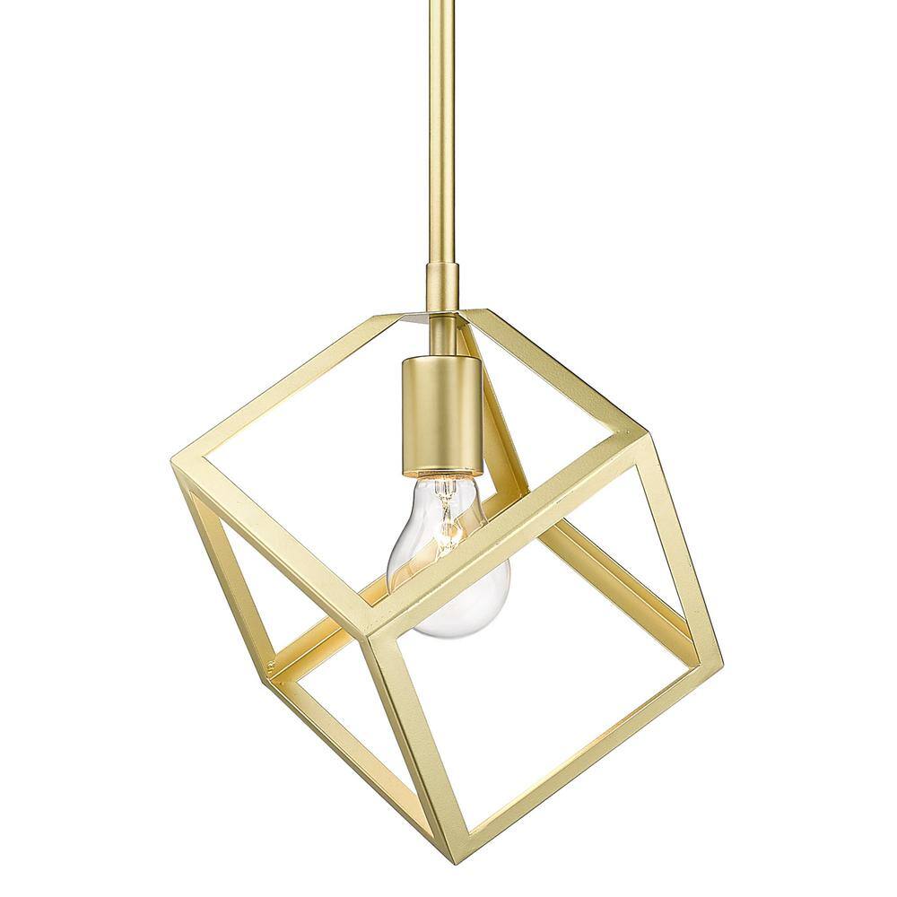 Golden Lighting Cassio 1-Light Olympic Gold Mini Pendant