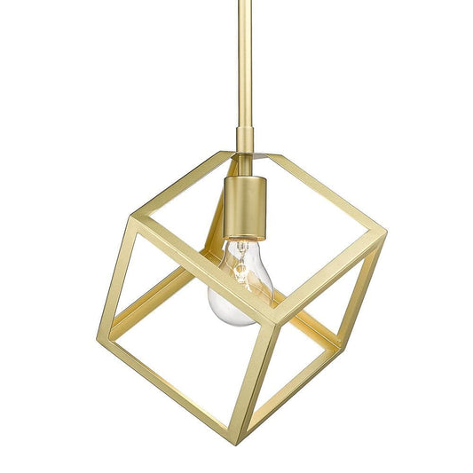 Golden Lighting Cassio 1-Light Olympic Gold Mini Pendant