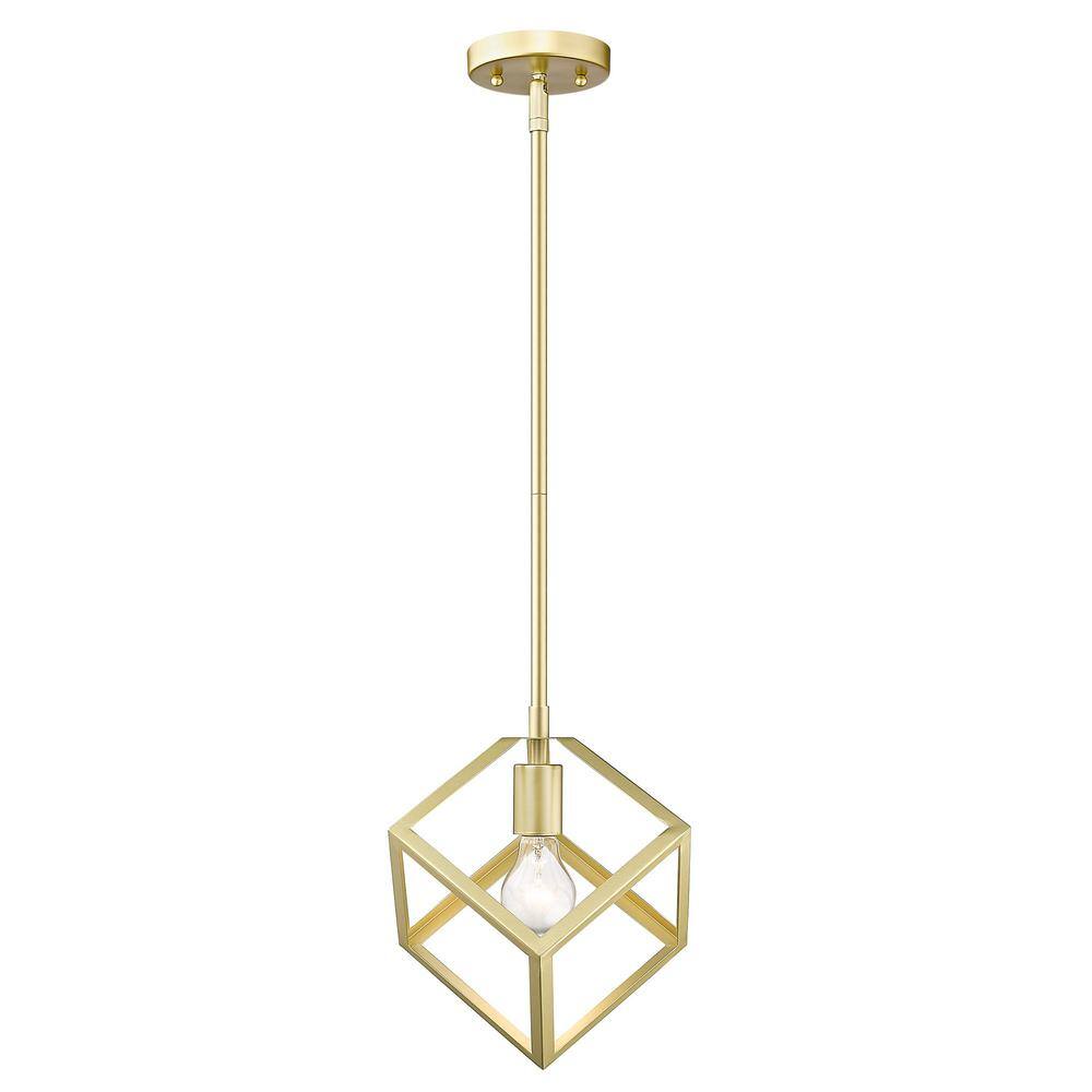 Golden Lighting Cassio 1-Light Olympic Gold Mini Pendant