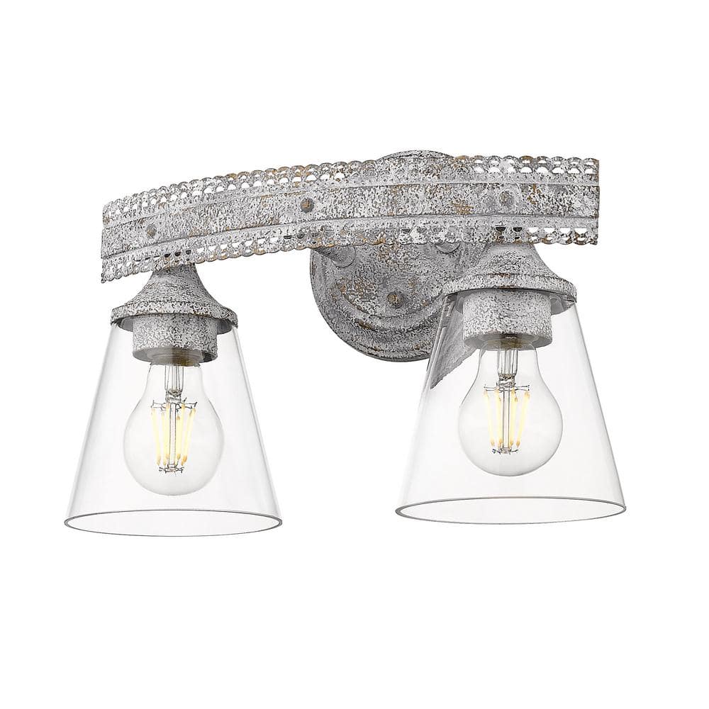 Ferris Ferris OY 5.25 in. 2-Light Oyster Vanity Light