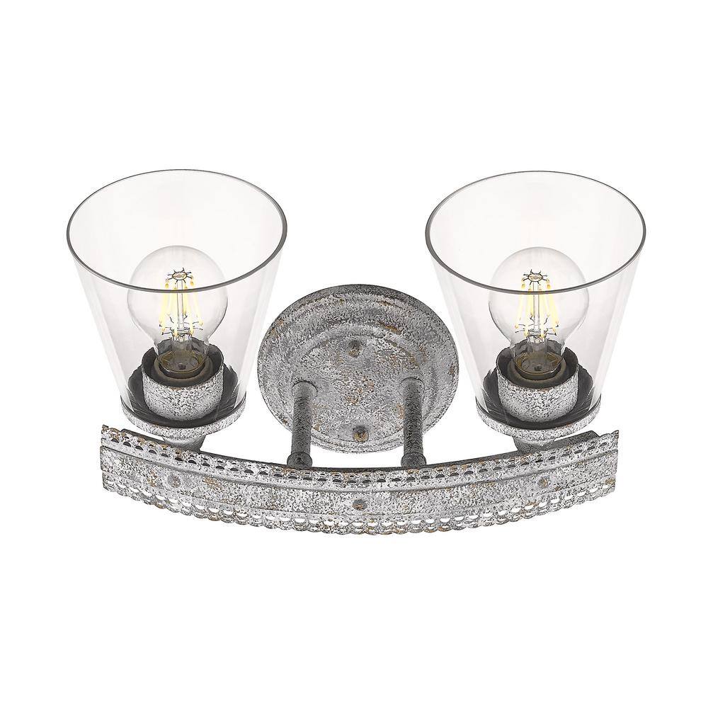 Ferris Ferris OY 5.25 in. 2-Light Oyster Vanity Light