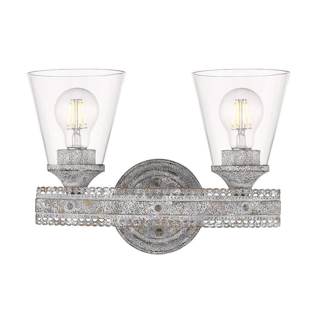 Ferris Ferris OY 5.25 in. 2-Light Oyster Vanity Light