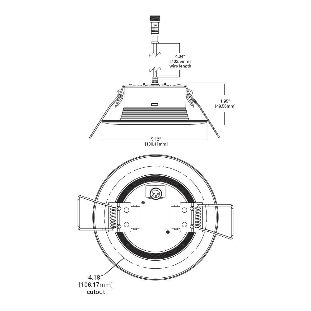 Halo RL 4 in. Color Selectable 2700K to 5000K Remodel Canless Recessed Integrated LED Kit