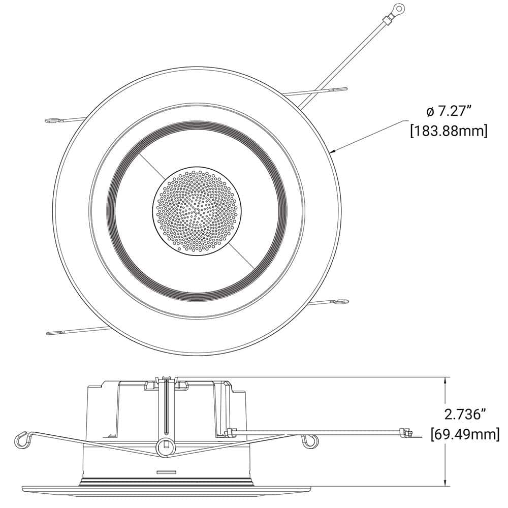 5/6 in. Smart Integrated LED Tunable White LED Retrofit Recessed Light Downlight with Bluetooth Speaker