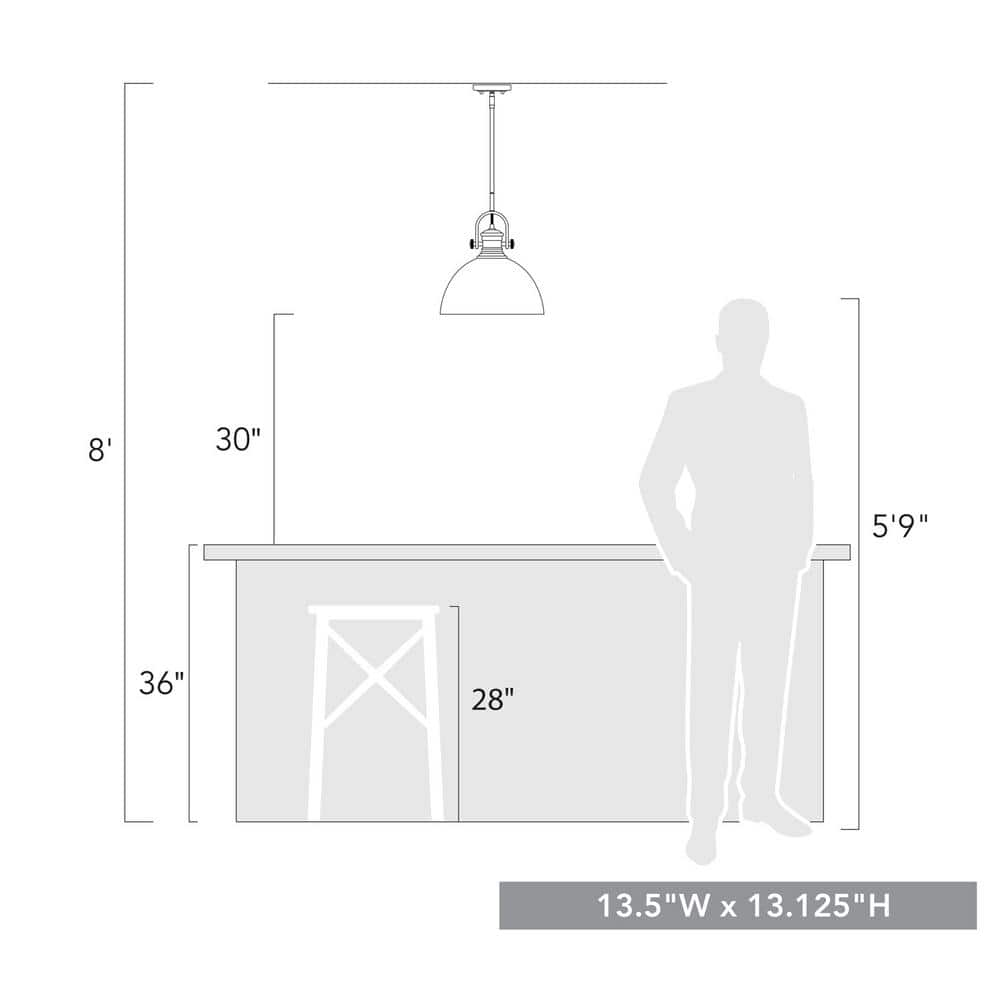 Golden Lighting Hines 1-Light Rubbed Bronze with Seeded Glass Pendant