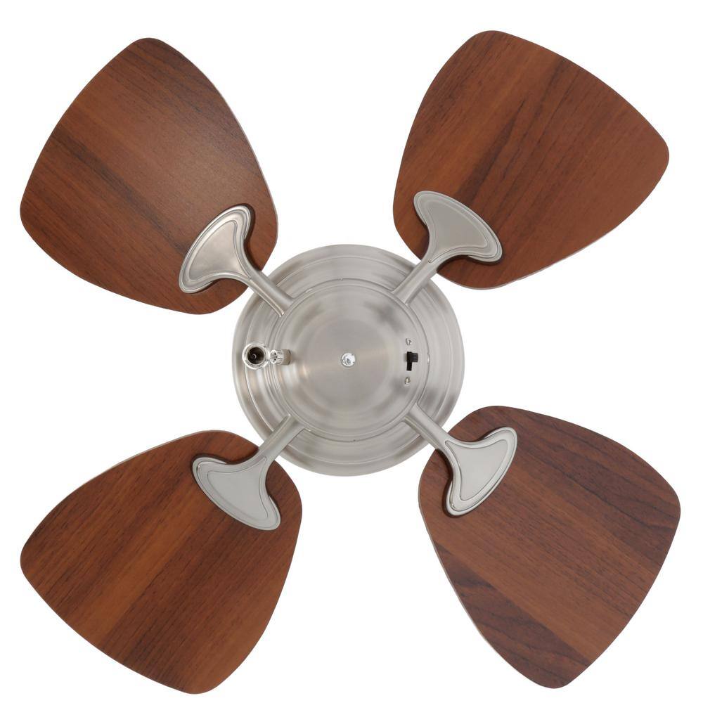 Aires 24 in. Satin Nickel Ceiling Fan