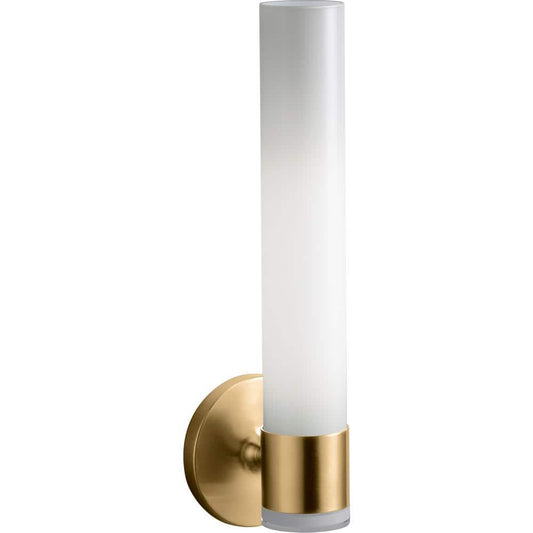 KOHLER Purist Vibrant Moderne Brushed Gold Single Wall Sconce