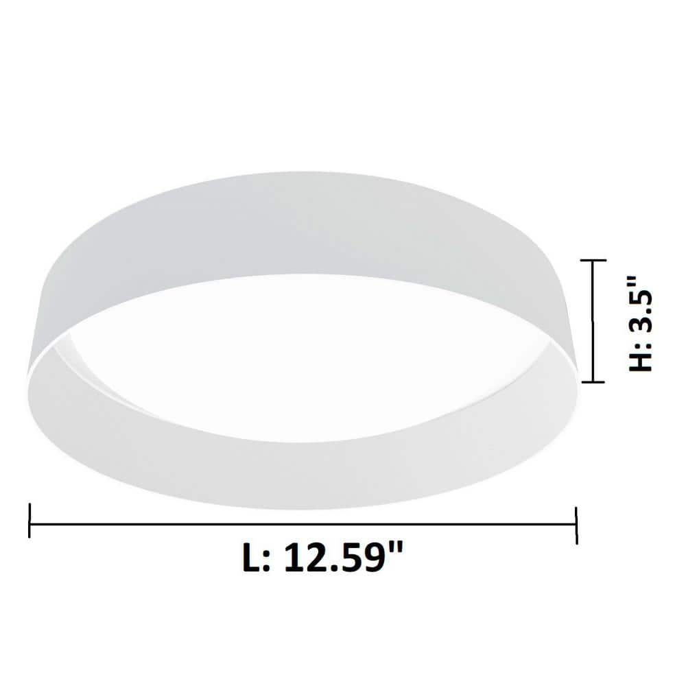 Eglo Palomaro 12.59 in. White LED Flush Mount