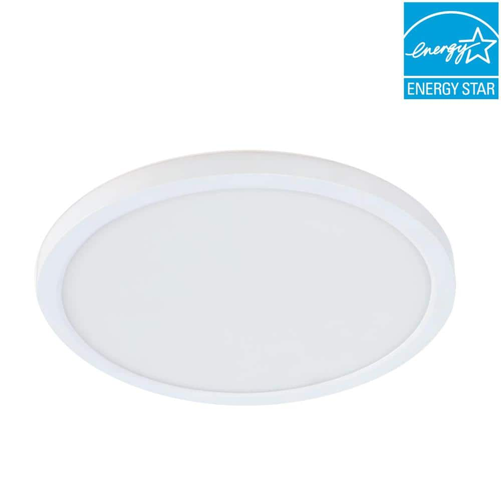 Feit Electric 7.5 in. 12-Watt Title 24 Dimmable White Integrated LED Round Flat Panel Ceiling Flush Mount with Color Change CCT