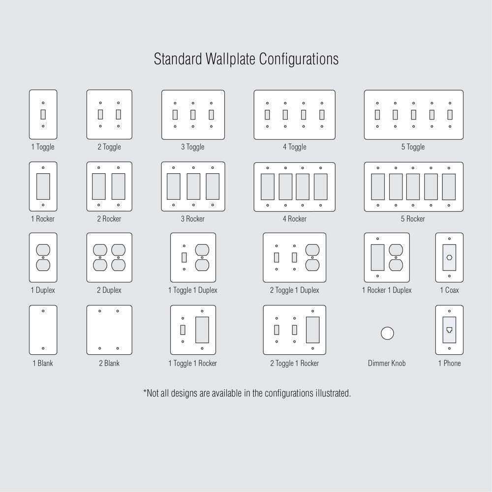 Ascher White 1-Gang Duplex Outlet Steel Wall Plate (4-Pack)